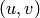 (u, v)