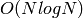 O(N logN)