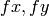 fx, fy