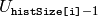 U_{\texttt{histSize[i]}-1}