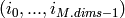 (i_0,...,i_{M.dims-1})